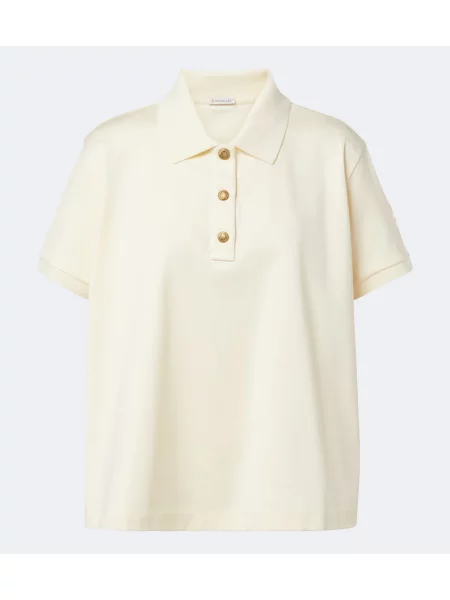 Tricou polo Moncler galben