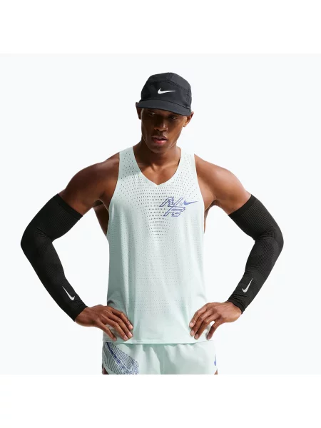 Tricou de alergare pentru bărbați Nike AeroSwift Dri-Fit ADV Running Singlet barely green/lapis verde