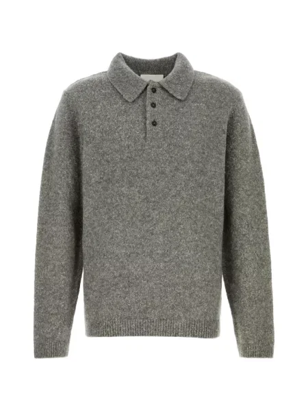 Tricou polo Closed tricotate gri