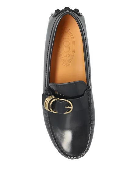 Pantofi loafer Tod's din piele cu cataramă negru