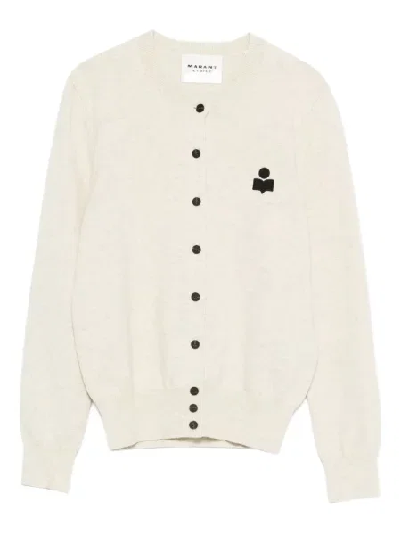 Cardigan Marant Etoile cu broderie gri