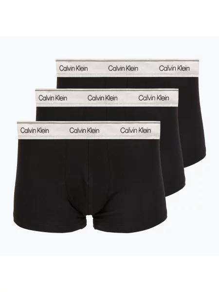 Boxeri pentru bărbați Calvin Klein Trunk black w/ silver haze wbs negru