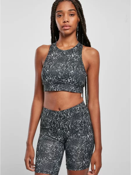 Сутиен Urban Classics с tie-dye ефект бяло