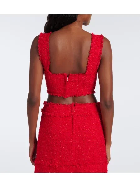 Bouclé top Dolce&gabbana roșu
