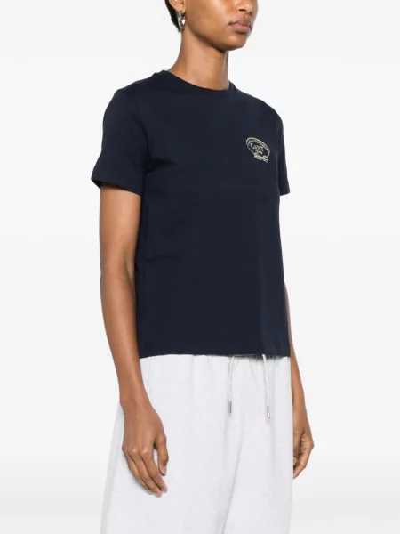 Scurt tricou Gant cu broderie albastru