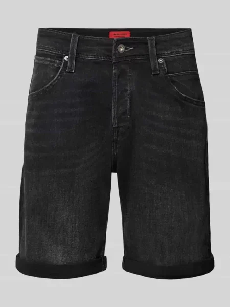 Szorty jeansowe o kroju regular fit z 5 model ‘RICK’ Jack & Jones czarne