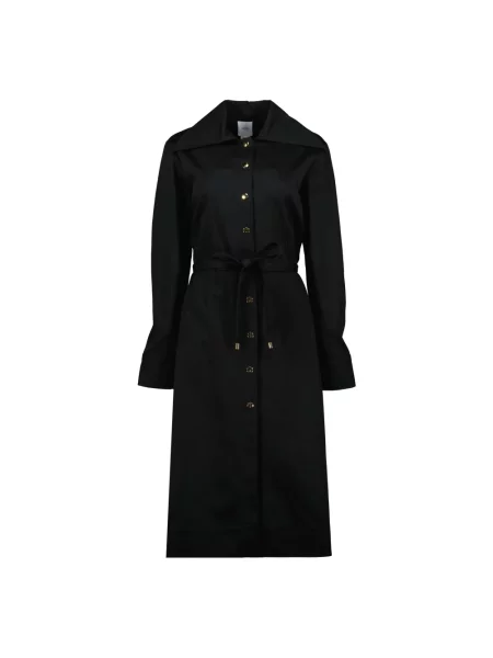 Sukienka koszulowa Patou elegancka czarna