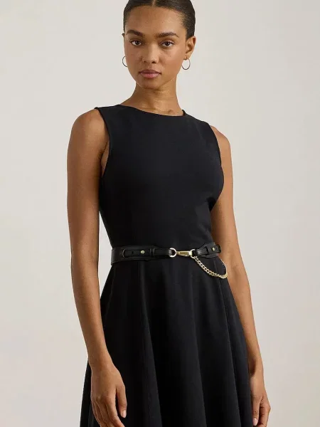 Сукня Lauren Ralph Lauren mini розкльошена чорний