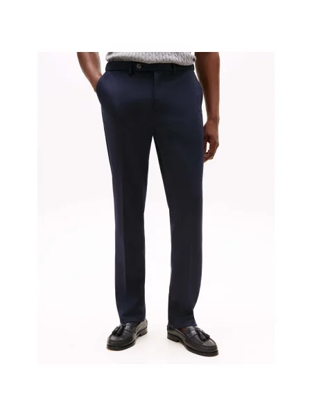 Pantaloni Tommy Hilfiger albastru