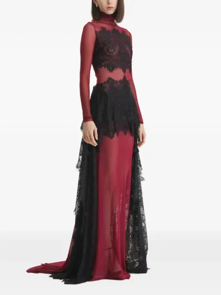 Rochie maxi 2310 Studio din dantelă roșu