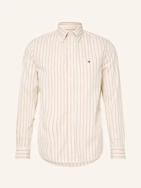 Tommy Hilfiger Košile Regular Fit krémová hnědá