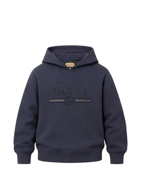 Bluza z kapturem dziecięca Gucci niebieska