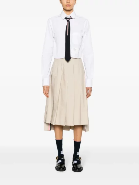 Gėlėtas megztinis Thom Browne balta