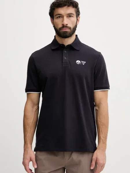 Guess T-shirt Ανδρικό με ελαστάν x North Sails μπλε