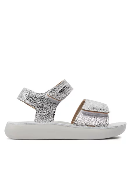 Sandali Geox B Sandal Lightfloppy Srebrna
