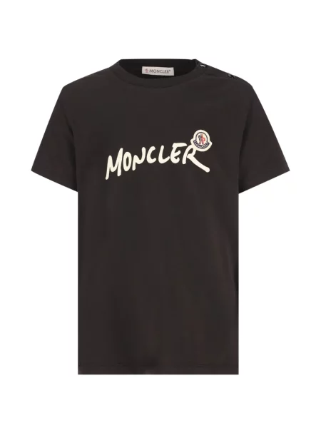 Koszulka dziecięca Moncler Enfant czarna