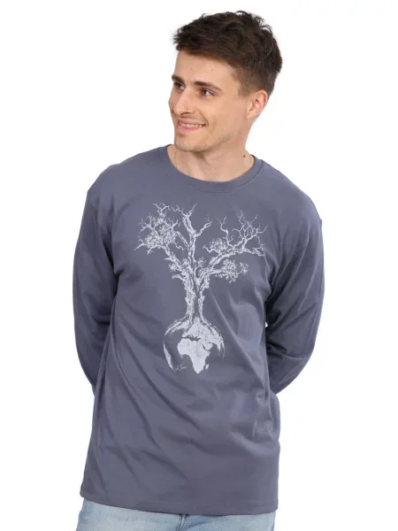 Life-Tree Póló Fairwear Weltenbaum' kék