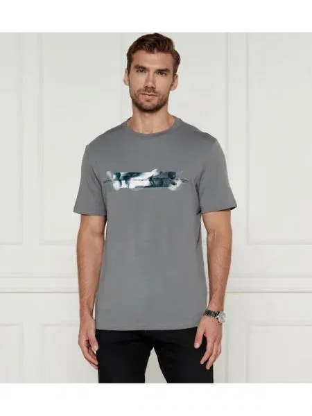 BOSS GREEN Tricou | stretch gri