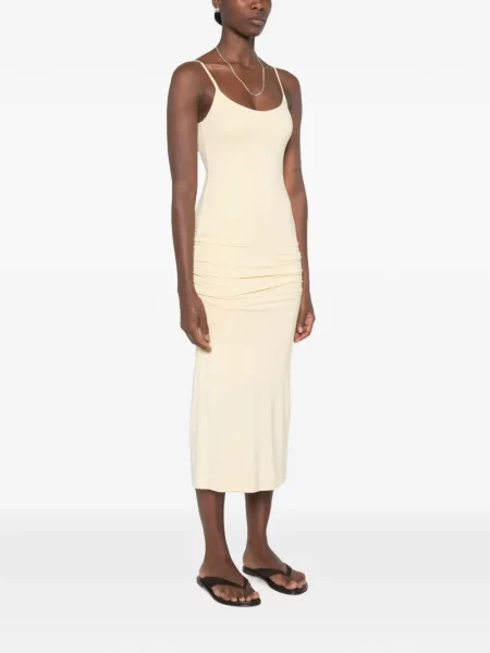 Rochie midi Toteme drapată galben