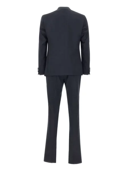 Costum Marchesani din satin de costum albastru