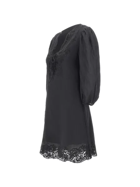 Rochie Boss cu broderie negru
