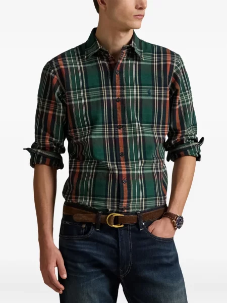 Ριγέ polo Polo Ralph Lauren με κουκούλα με αυτόγραφο λευκό