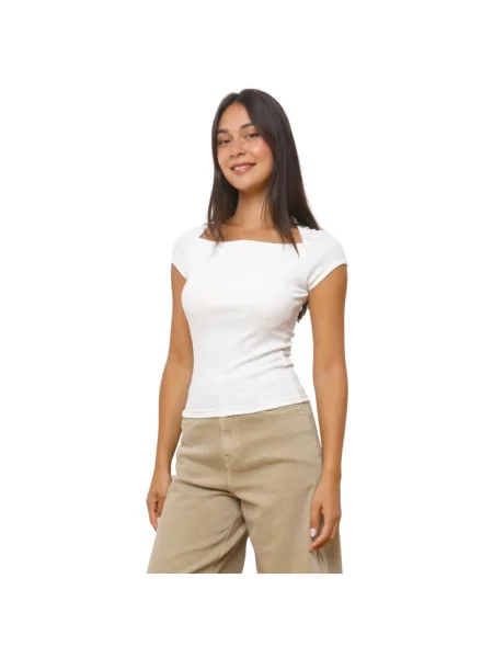Top La Modeuse alb