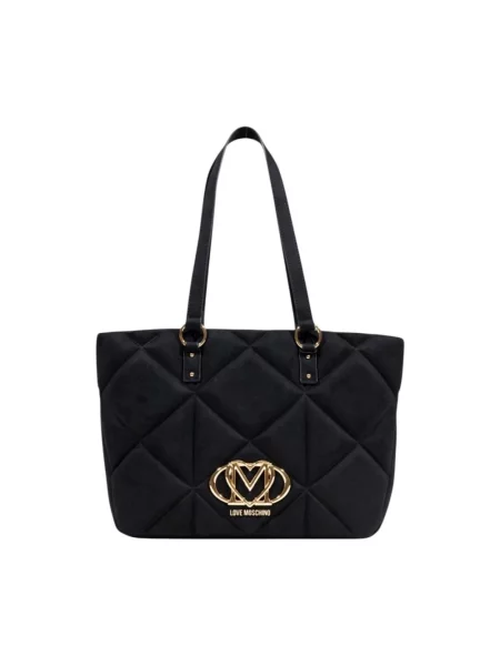 Torebka Love Moschino zamszowa czarna