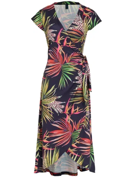 Rochie midi Lygia & Nanny până la genunchi de costum albastru