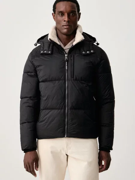 GUESS Geacă Zenith | shearling negru