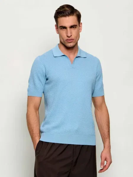 Gran Sasso Tenisz póló kék