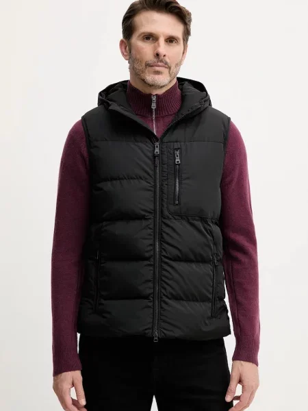 Vestă Geox cu model piele de șarpe negru