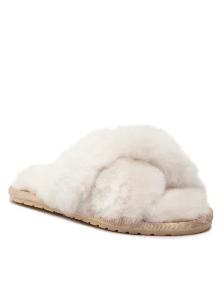 Papucs EMU Australia Mayberry Teens Natural fehér