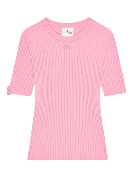 Tricou Courreges roz
