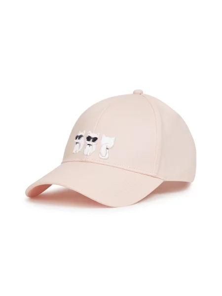 Karl Lagerfeld Șapcă Ikon Choupette pastel roz