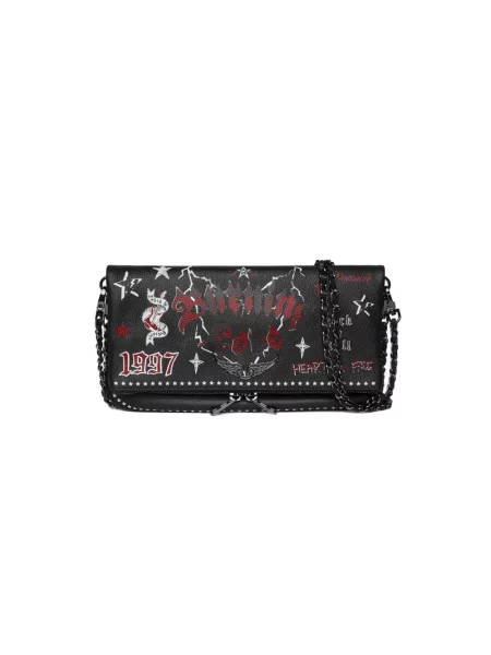 Torebka Zadig & Voltaire zamszowa czarna