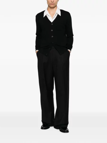 Cardigan Diana Studio cu decolteu în V negru