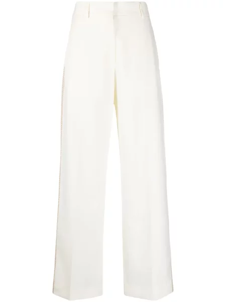 Pantaloni Palm Angels cu dungi alb