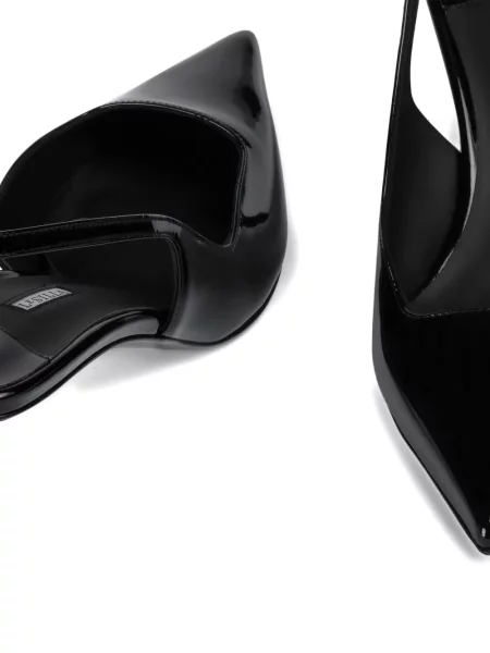 Pantofi cu toc Le Silla din piele slingback negru