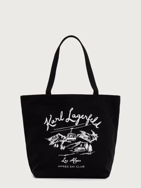 Karl Lagerfeld geantă reversibilă pentru femei din negru