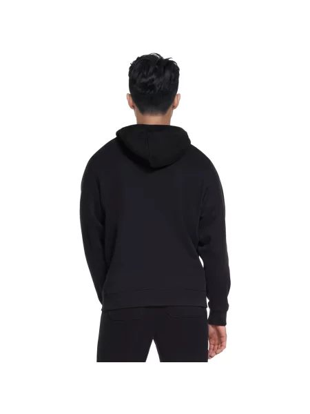 Hanorac cu glugă Skechers negru