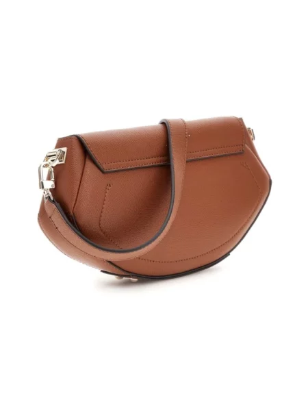 Torebka crossbody Guess skórzana brązowa