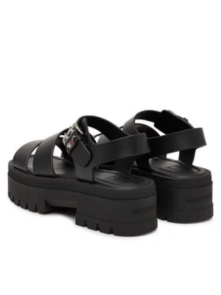 Tommy Jeans Sandalai juoda