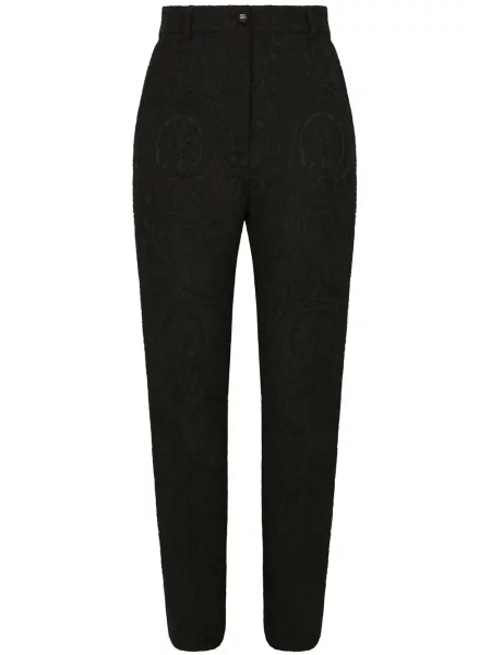 Pantaloni Dolce & Gabbana din jacard negru