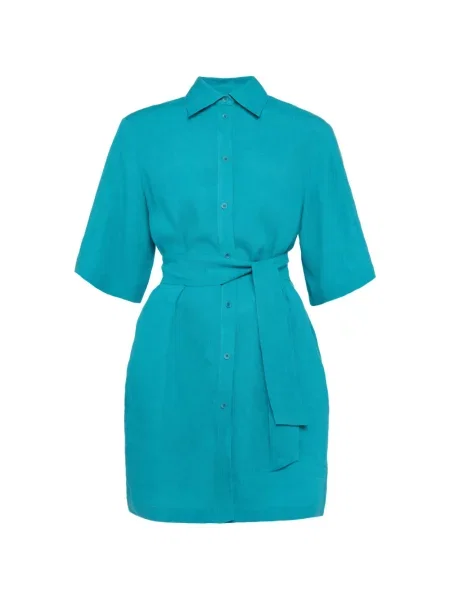 Rochie tip cămașă Eres de costum albastru