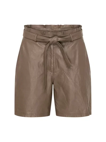 Szorty Btfcph skórzane szare