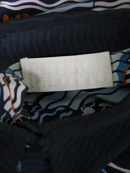 Rochie Peter Pilotto de mătase cu imagine cu imprimeu abstract albastru