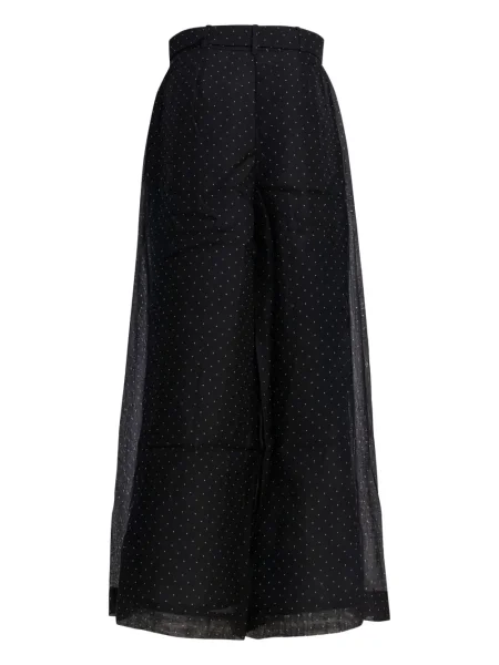 Cu centură pantaloni Zimmermann cu buline negru