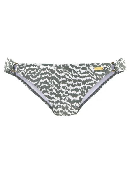 LASCANA Slip costum de baie oliv alb