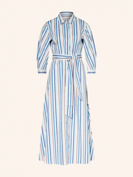 Marella Sukienka Koszulowa Jutta Z Rękawami blau niebieska